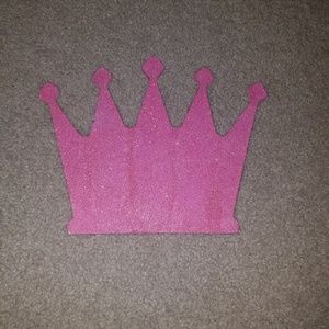 Pink Glitter Crown